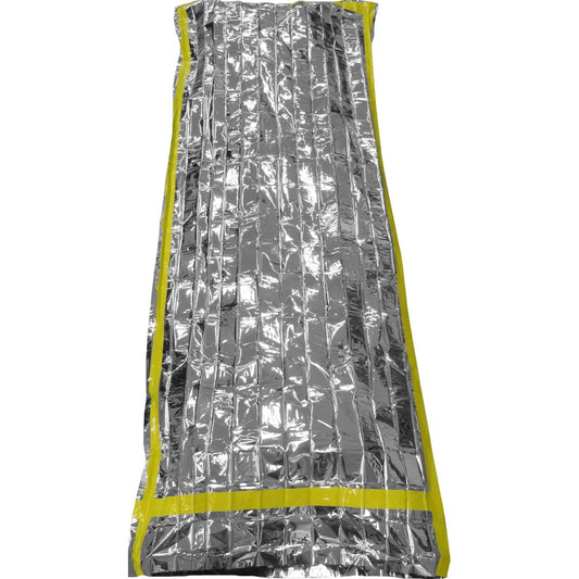 Every first aid and survival kit should have an emergency sleeping bag  This emergency sleeping bag is small enough to be tucked away in your pocket, ultra-thin and lightweight and easy to carry plus store  It helps to keep you properly insulated from the cold air and ensures a warm and comfortable rest when camping in the winter months