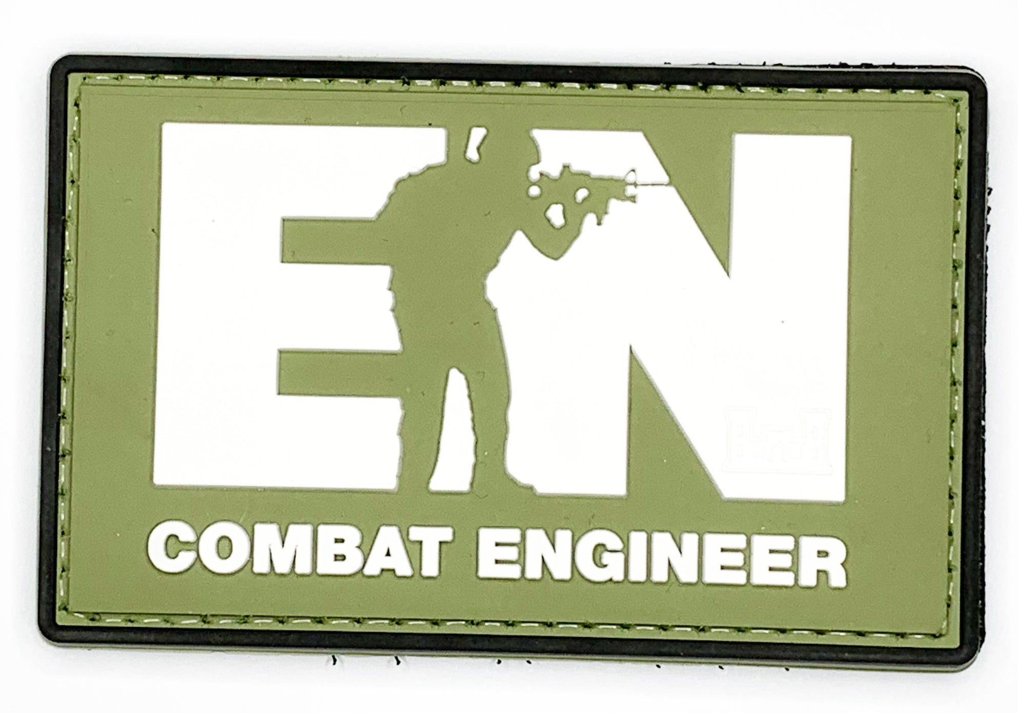 Combat Engineer PVC Patch Olive Green – Morale Patches Australia