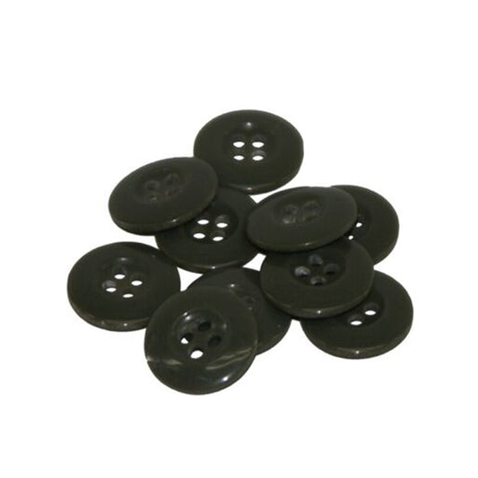 Uniform Buttons OD Green 10 Pack  Great replacements for military spec uniforms  Durable Plastic Uniform Buttons  Great Replacement Buttons For Military Pants, Shirts And Jackets  Simple And Classic Four Hole Layout For Easy Sewing www.moralepatches.com.au