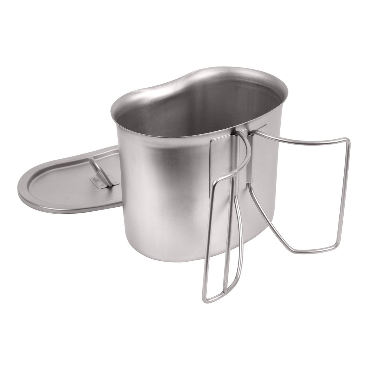 Defence Q Stores Stainless Steel Canteen Cup and Cover Set is ideal for camping, bug out bags, and cooking. Stainless Steel Cup And Cover Set Convenient Lid Helps Keep Water Or Food Fresh And Has Air Ventilation Holes, Not A Sealed Lid So Great For Boiling Water Fast Butterfly Handle Makes It Easy To Hold And Use Holds 1LT Military Canteens Measures: 13.5cm X 8.5cm X 9.5cm www.moralepatches.com.au
