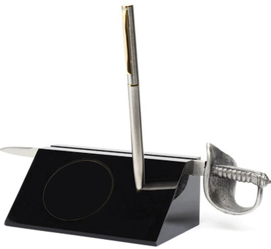 Blank Sword Desk Set With Army Sword