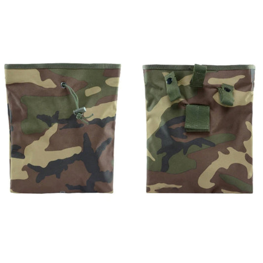 The Defence Q Store Expandable Dump Pouch Woodland expandable dump pouch is designed to provide extra storage space in the heat of the battle. When not in use it remains folder and low profile.  www.moralepatches.com.au