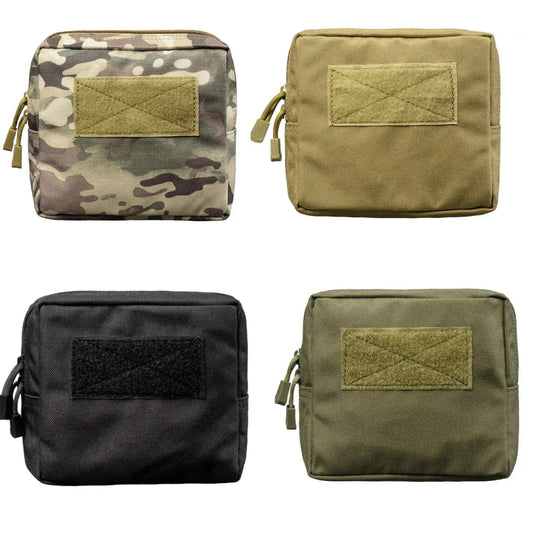 This is the perfect MOLLE pouch for attaching to your field gear.  It's great for holding lots of items such as your mobile phone, snacks, tourniquets, notebooks and more.  Main compartment with heavy duty zip  1 internal organiser pocket in main compartment  Fit patches on the front, patch space size is 10.5x5cm  5cm deep x 16.5cm wide x 15cm high www.moralepatches.com.au