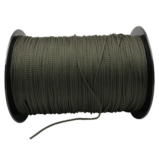 At Defence Q Store we understand that sometimes you need a specific amount of hoochie cord for the job so we have created this option for specific lengths needed.  This 8 strand olive green hoochie cord is strength tested to 150kg and ready for the next time you go out field.   Specifications:  Material: 8 strand hoochie cord Colour: Olive green 150kg strength tested www.moralepatches.com.au