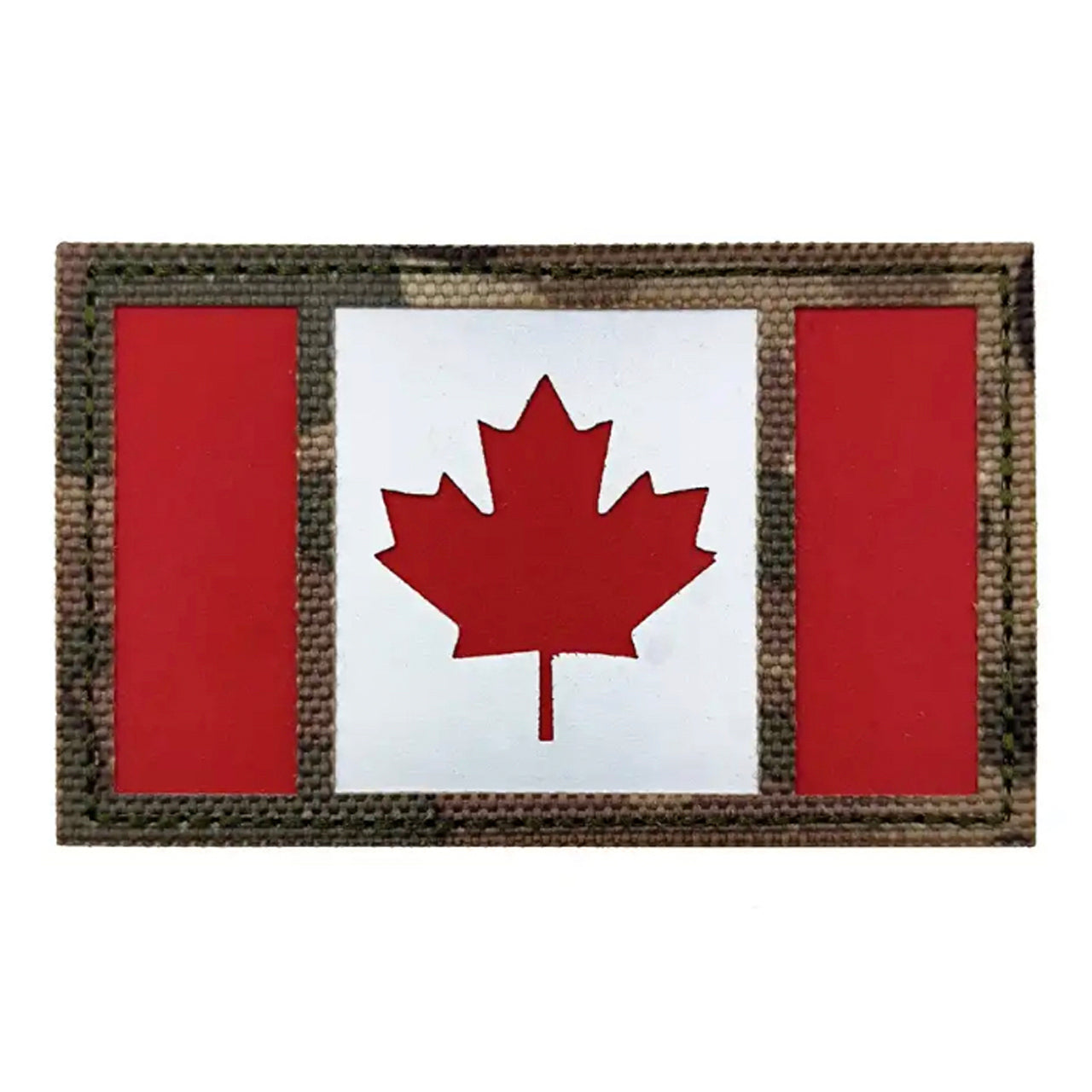 Canada Flag Laser Cut Multicam Patch Hook & Loop.   Size: 8x5cm  HOOK AND LOOP BACKED PATCH(BOTH PROVIDED) www.moralepatches.com.au