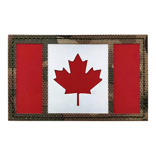Canada Flag Laser Cut Multicam Patch Hook & Loop.   Size: 8x5cm  HOOK AND LOOP BACKED PATCH(BOTH PROVIDED) www.moralepatches.com.au