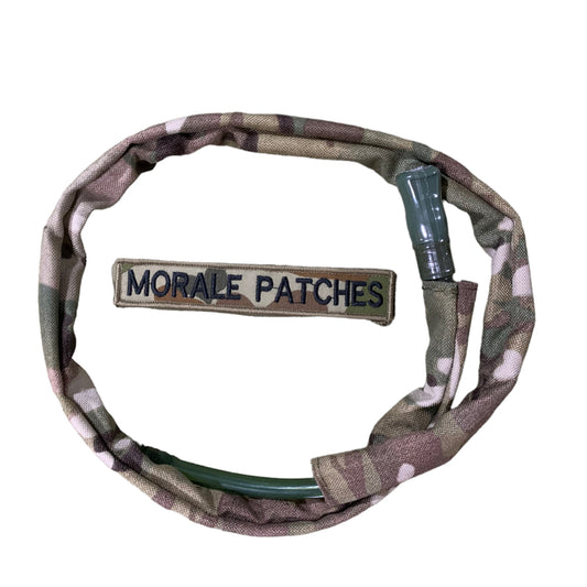 Hydration hose cover will suit your bladder backpacks and help keep your camo style up in the field.  Manufactured on the Gold Coast by Defence Q Store this quality hose cover will not let you down.  All the stitching has been done on the inside of the hose to give it a great quality look and feel.    Length: 87cm long 