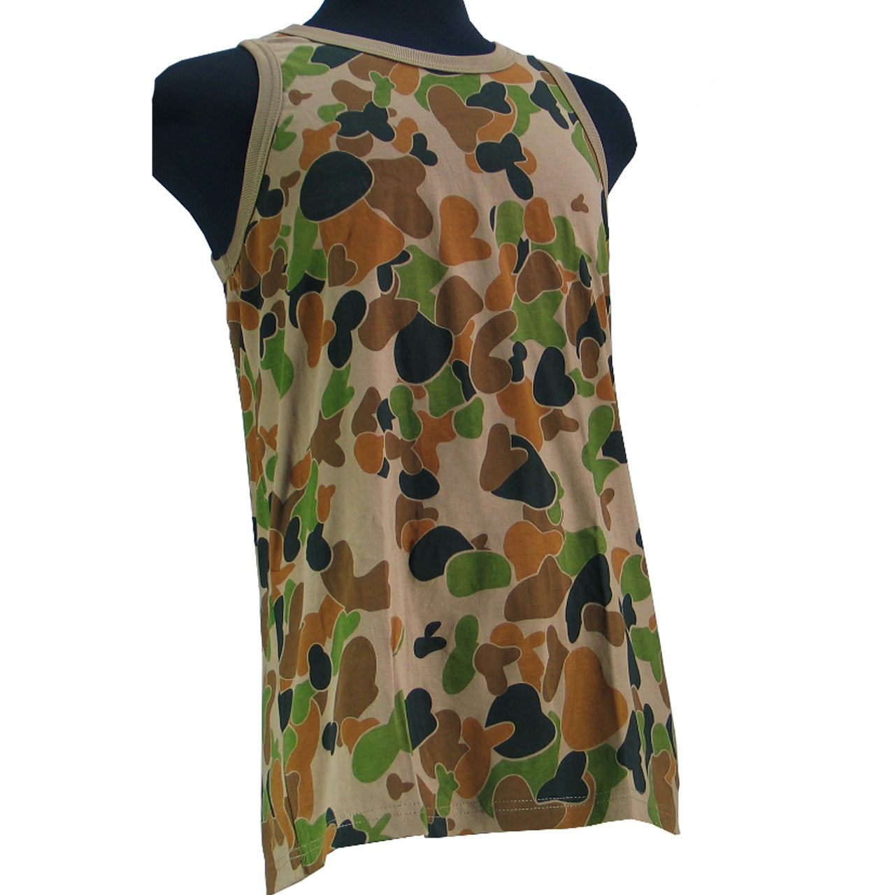 These lightweight 100% cotton singlets are great both around town or out in the bush. Made  from a natural fibre they do not retain odors as readily as synthetic materials and are breathable.  In summer a singlet with a light weight shirt is a good way to deal with the heat. Great for wearing under shirts or on their own. www.moralepatches.com.au