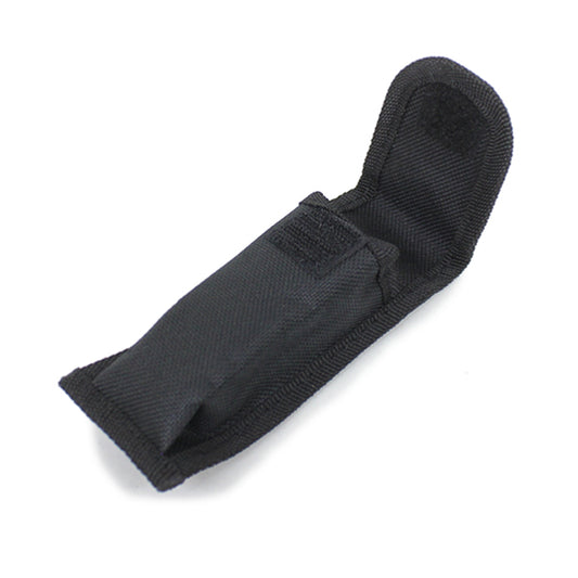Small knife pouch made of heavy duty fabric with a velcro close and a fabric attachment on the back Small size Heavy duty fabric Velcro close Fabric attachment 12x3.5x2.5cm www.moralepatches.com.au
